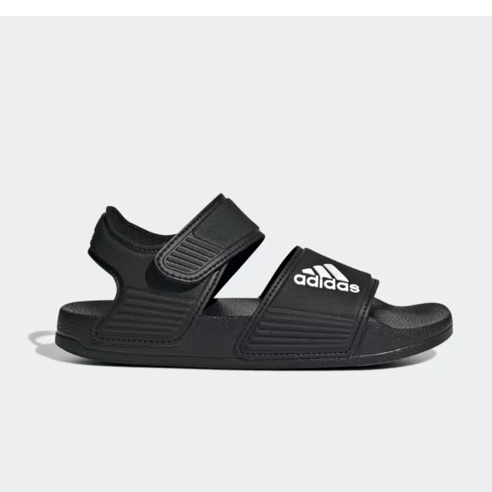 Adidas Adilette Sandals‎ Black Kids Size 1 Hook and Loop spring summer